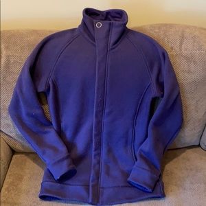 REI Zip Up Fleece Lined Sweater Jacket